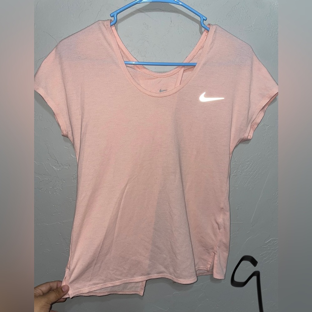 Nike pink split back shirt